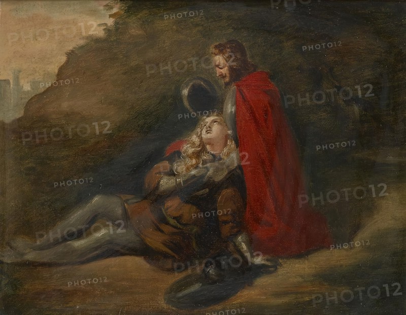 Dying Warrior, undated. (c1850s) Creator: Joseph Hasslwander.