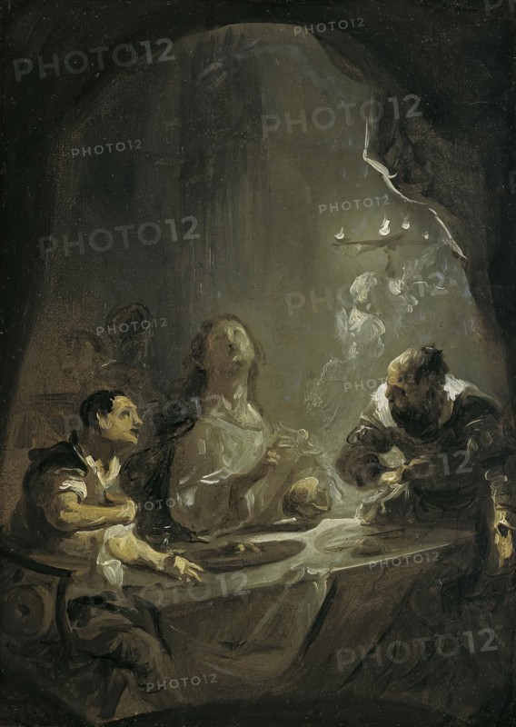 Christ at Emmaus, c1772/1773. Creators: Joseph Winterhalder the Younger, Franz Anton Maulbertsch.
