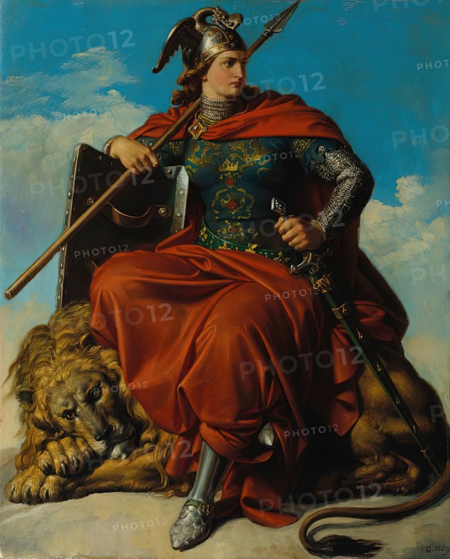 Allegory of bravery, 1859. Creator: Carl von Blaas.