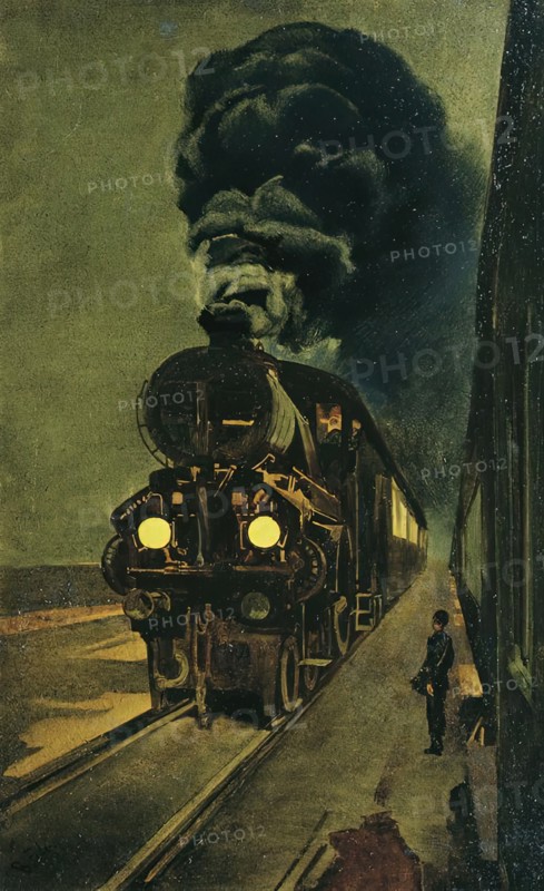 The express train, 1924. Creator: Klemens Brosch.
