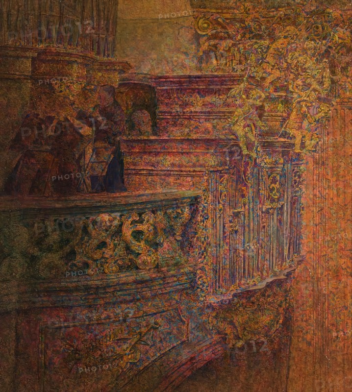 Church in Melk Abbey, c1907. Creator: Leopold Blauensteiner.