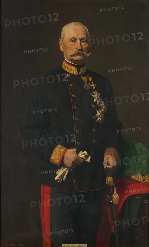 General of the Cavalry Alexander Freiherr von Koller, 1883. Creator: Sigmund L'Allemand.