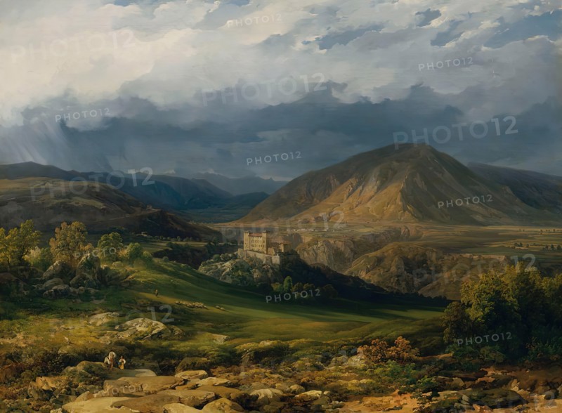 Cles Castle in the Nonntal in South Tyrol, 1846. Creator: Thomas Ender.