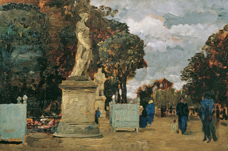 From the Tuileries – Gray Day, 1883. Creator: Tina Blau.