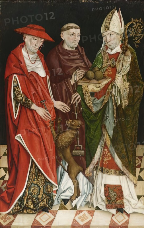 Saints Jerome, Leonhard and Nicholas, 4th quarter of the 15th century. Creator: Upper Austrian painter.