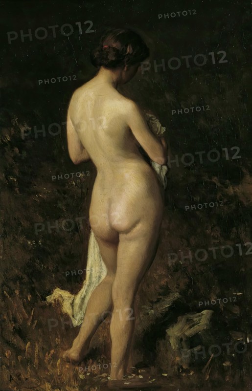 Bather, 1868. Creator: August von Pettenkofen.