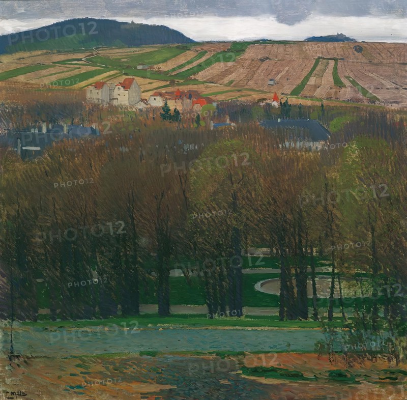 View from Heiligenstadt to the Nußberg, 1903. Creator: Carl Moll.