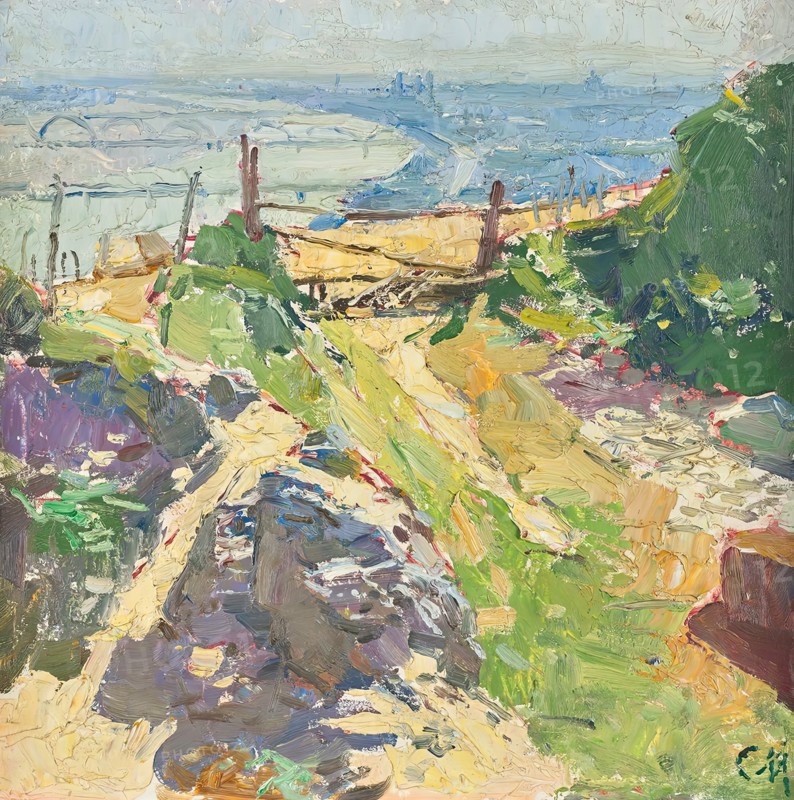 At the Eichelhof in Nussdorf, 1933. Creator: Carl Moll.