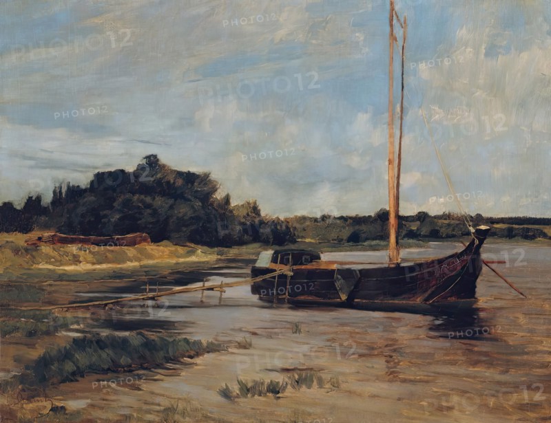 Sailing ship on the Havel, 1878. Creator: Carl Schuch.
