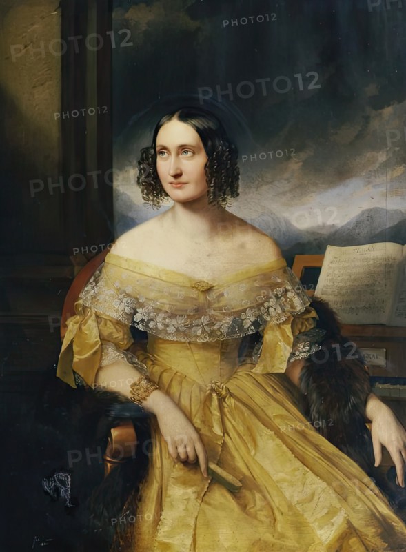 Friederike Benesch, 1840. Creator: Eduard Ender.