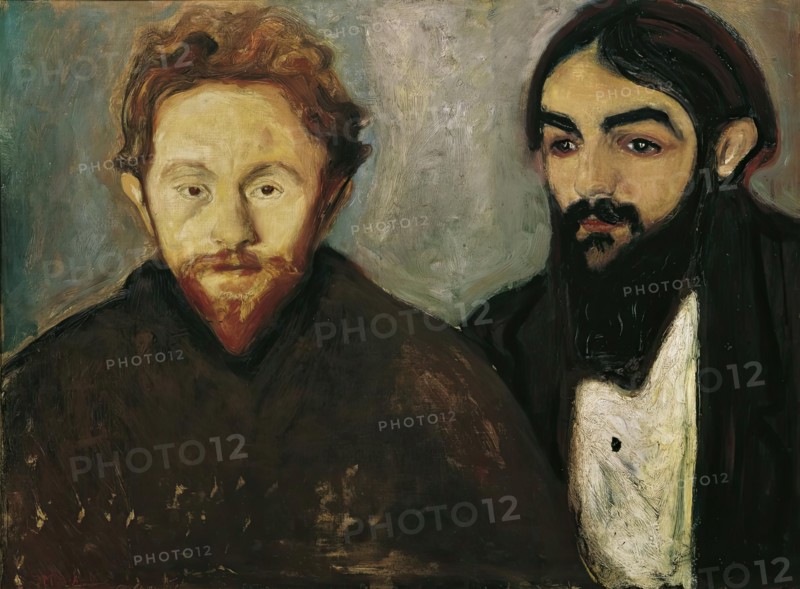 The painter Paul Herrmann and the doctor Paul Contard, 1897. Creator: Edvard Munch.