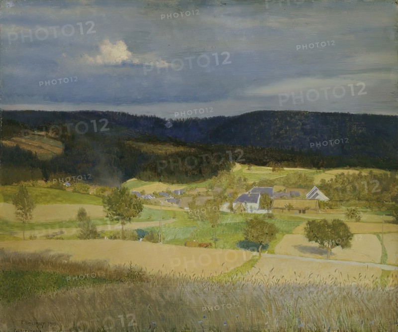 Village in the sun, 1910. Creator: Emanuel Baschny.