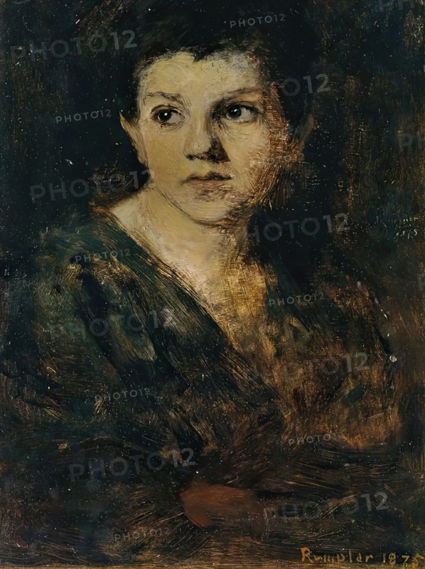 Boy's head, 1875. Creator: Franz Rumpler.