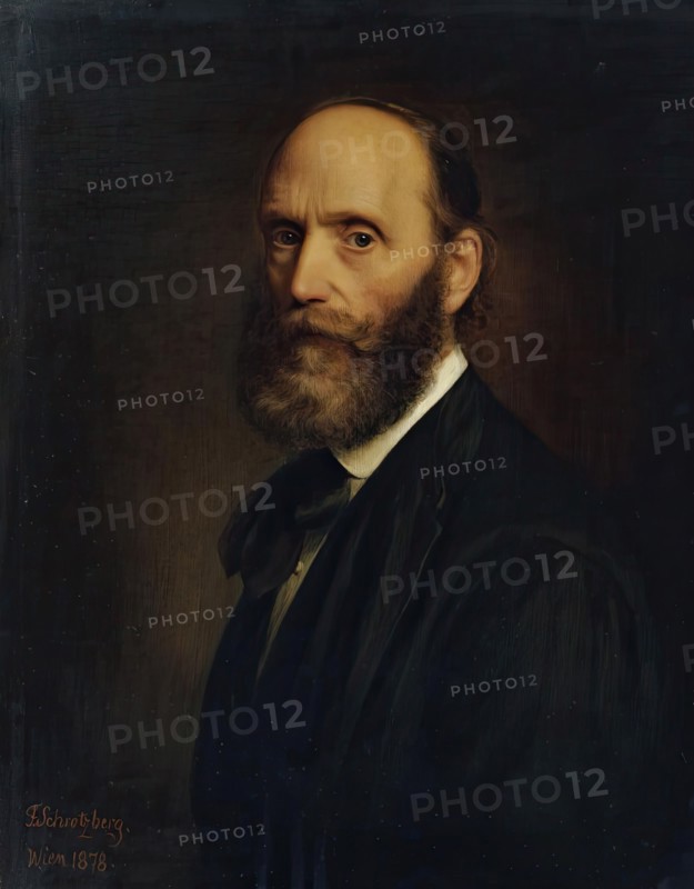 Self-portrait, 1878. Creator: Franz Schrotzberg.