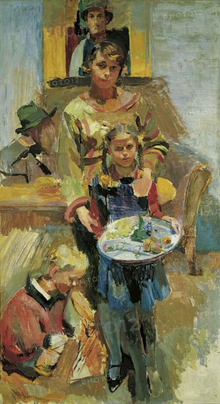 Isepp family portrait, 1927/1928. Creator: Franz Wiegele.