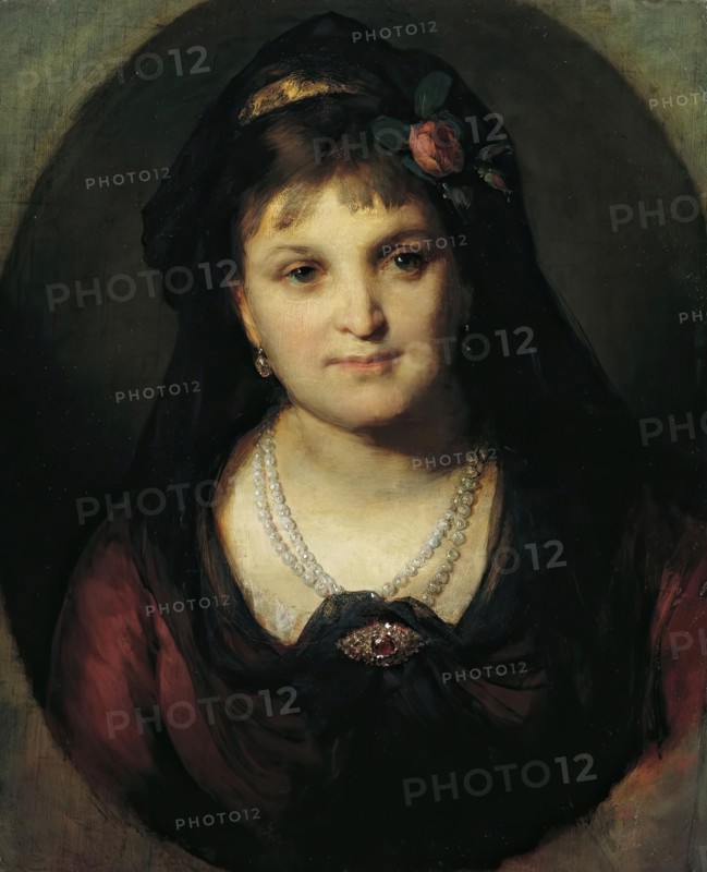 Rosalia Hermann, 1872. Creator: Friedrich von Amerling.