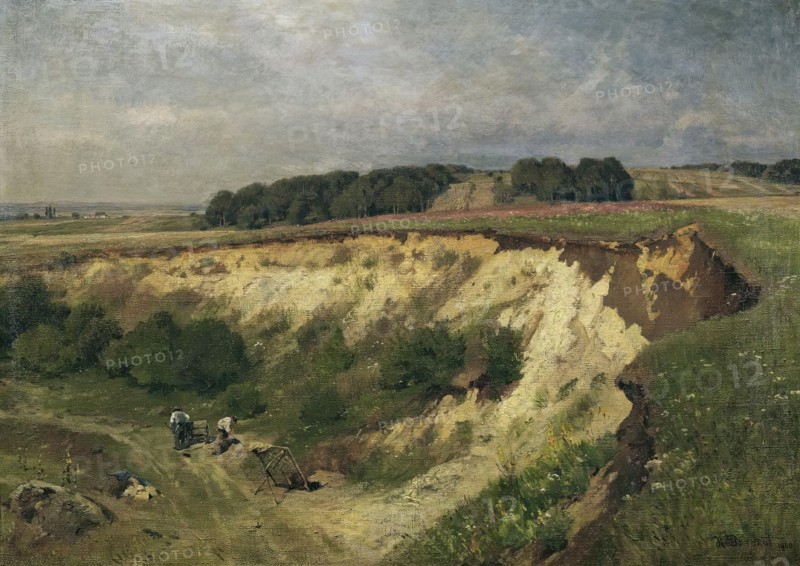 The sand pit, 1900. Creator: Hugo Darnaut.
