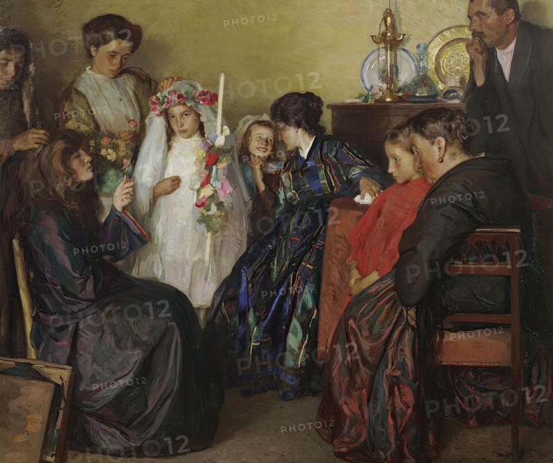 Preparation for the festival, 1912. Creator: Jehudo Epstein.
