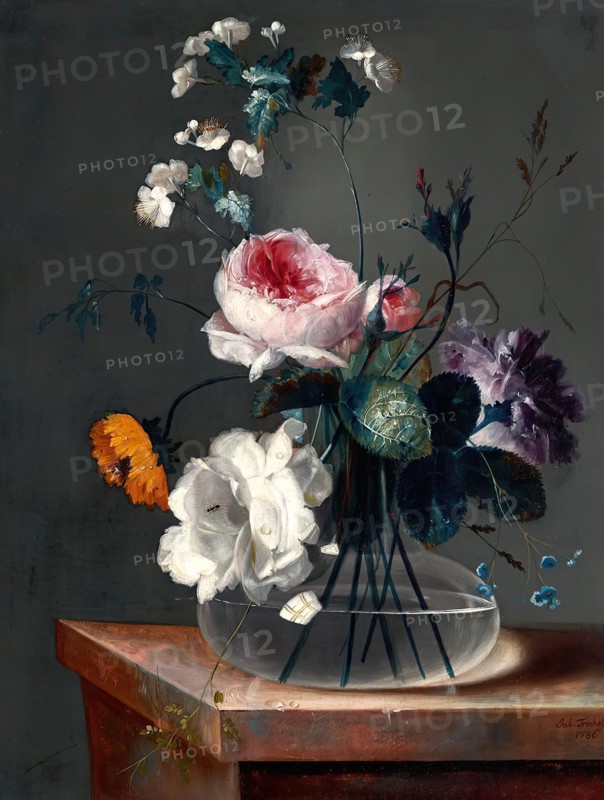 Flower still life, 1786. Creator: Johann Baptist Drechsler.