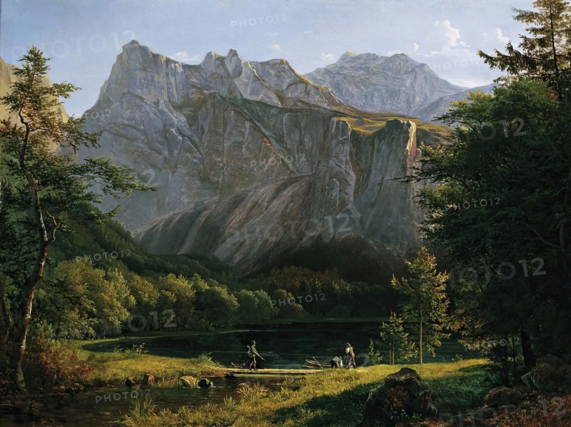 The rear Langbathsee, 1834. Creator: Josef Feid.