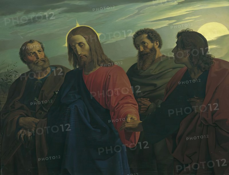 Christ's farewell to his disciples (go to Gethsemane), 1839. Creator: Joseph von Fuhrich.