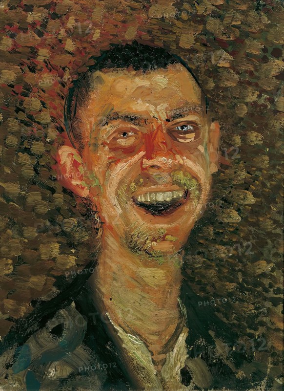 Self-portrait, laughing, 1907/08. Creator: Richard Gerstl.