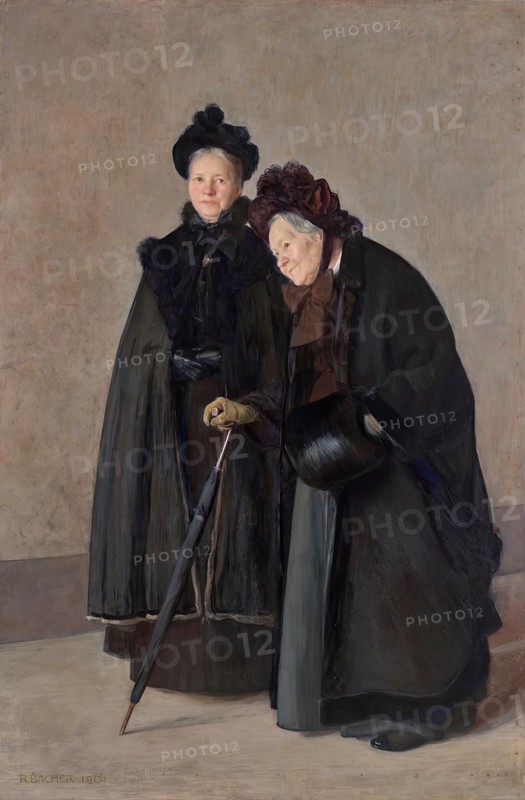 Two sisters, 1901. Creator: Rudolf Bacher.