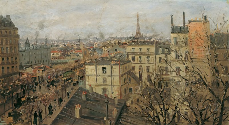 View of Paris, 1890. Creator: Theodor von Hormann.