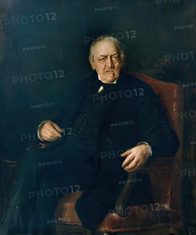 The poet Eduard von Bauernfeld, 1888. Creator: Vilma Parlaghy.