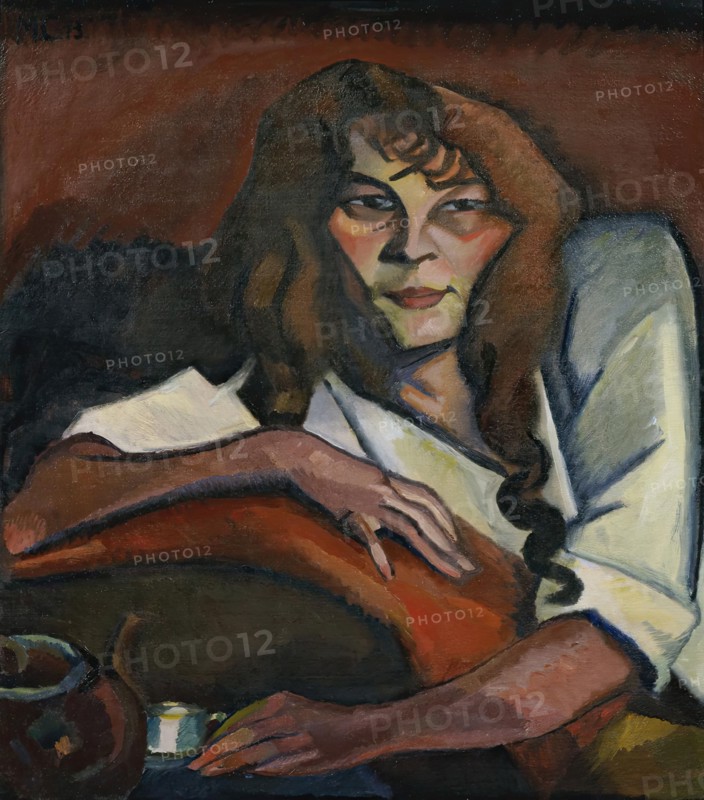 Portrait of a girl, 1913. Creator: Carl Moritz Cammerloher.