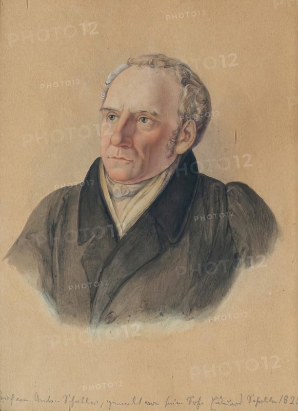 Professor Anton Schaller (1773-1844), the artist's father, 1828. Creator: Eduard Schaller.