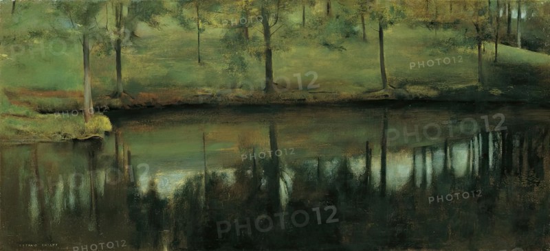 Still water, 1894. Creator: Fernand Khnopff.