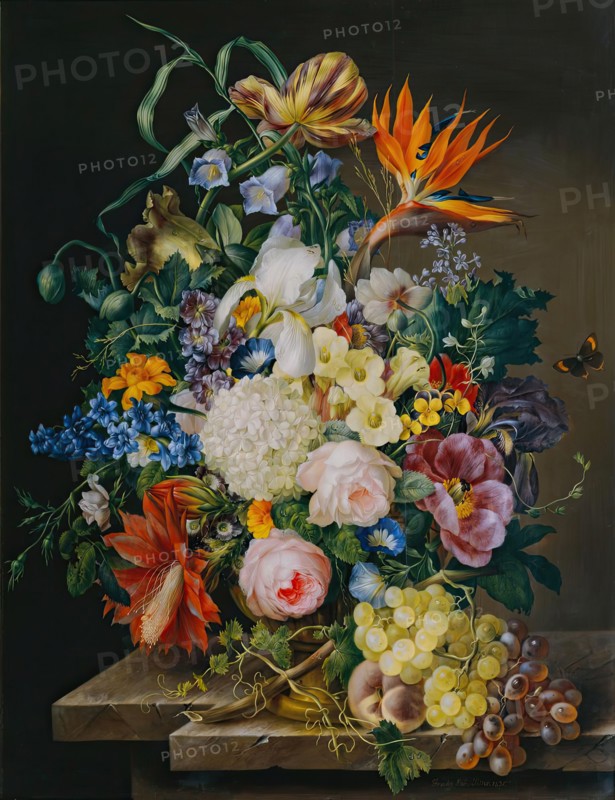 Flower piece, 1831. Creator: Franz Xaver Petter.