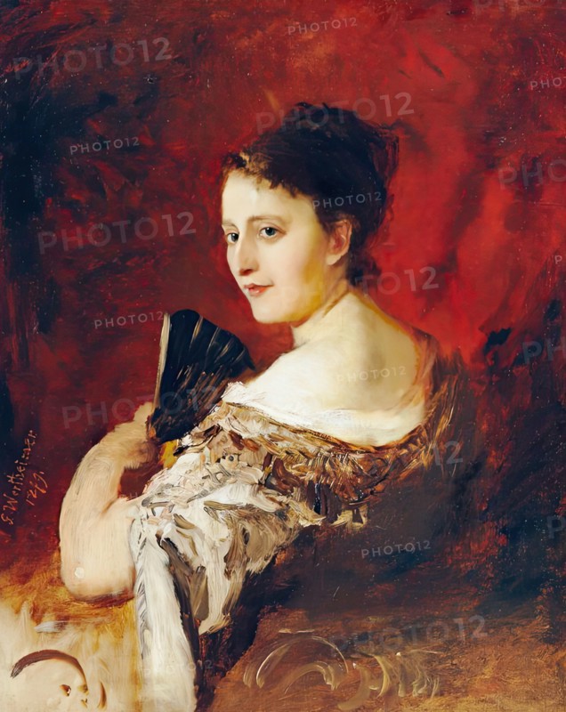 Theresia Fritz aged around 18, 1879. Creator: Gustav Wertheimer.