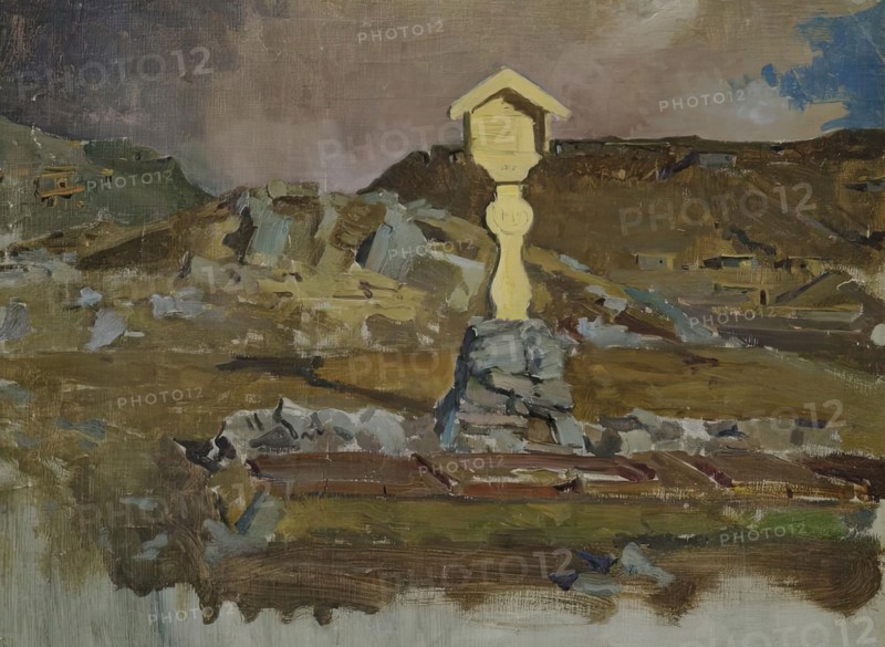 Soldier's grave, 1914/1918. Creator: John Quincy Adams.