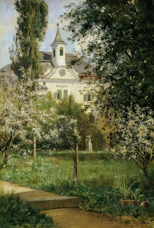 Gerasdorf Castle, 1891. Creator: Otto Seraphim Peters.