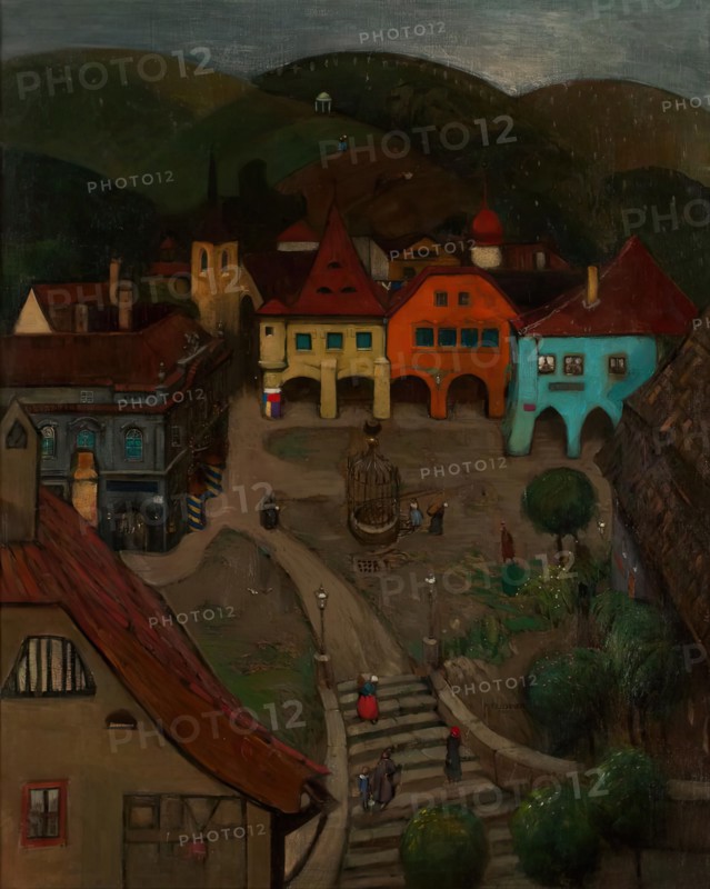 Small city, 1903. Creator: Richard Teschner.