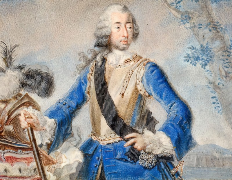 General with armour, ducal hat and helmet, 1720/1740. Creator: Unknown.