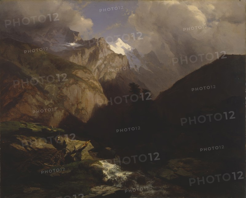 The Jungfrau, Switzerland, 1853-1855. Creator: Alexandre Calame.
