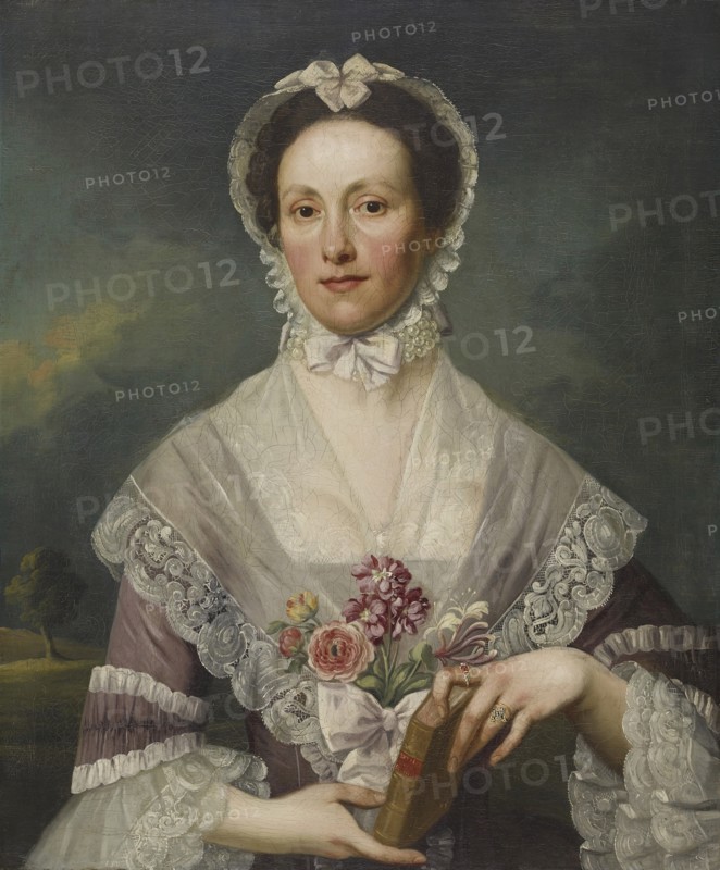 Portrait of a Lady Holding a Book, c1740-49. Creator: George Beare.