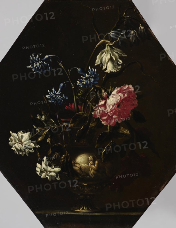 A Vase of Flowers, 1625-1650. Creator: Giacomo Recco.
