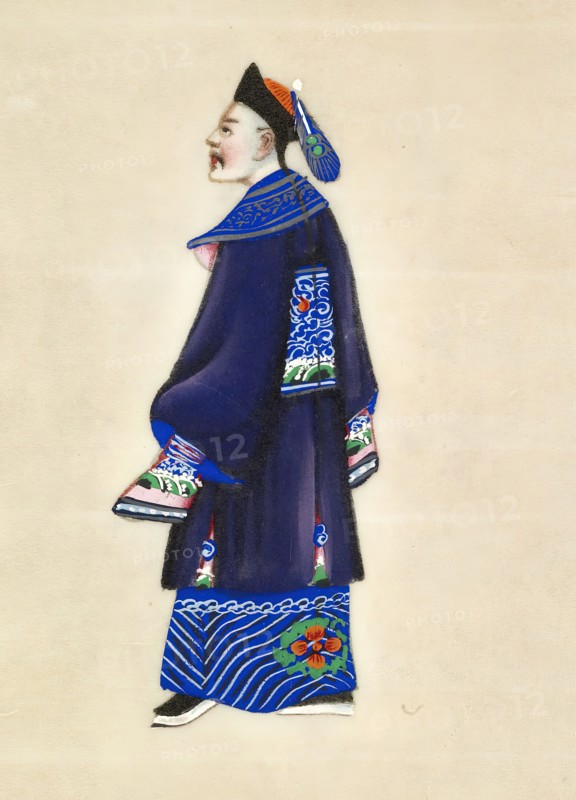 Leaf from Album of Costumes, 19th century. Creator: Unknown.