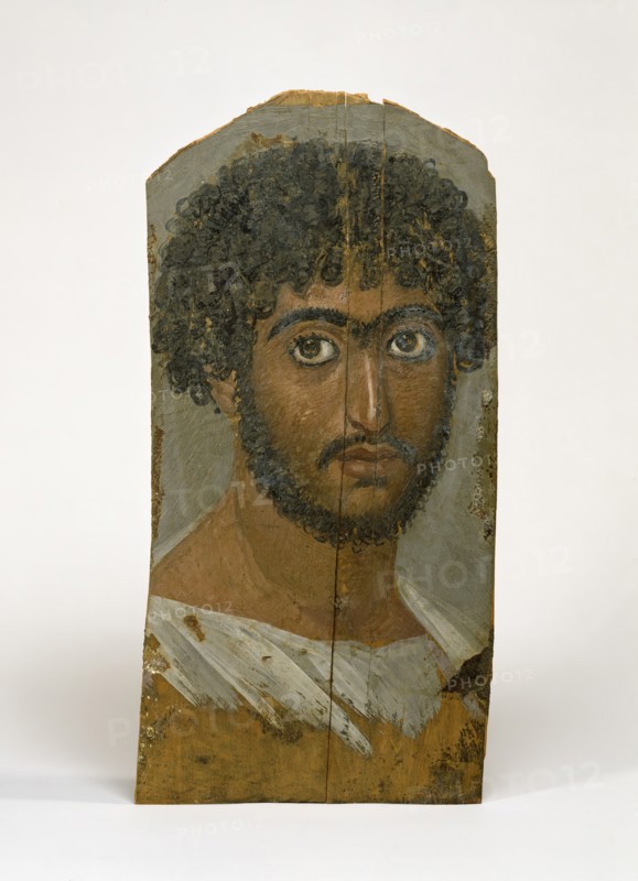 Panel Portrait of a Bearded Man, c170-180 CE. Creator: Unknown.