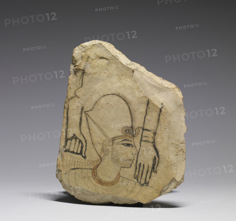 Ostracon with a Royal Head, c1280 BCE. Creator: Unknown.