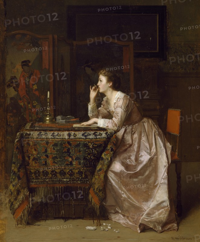 The Important Response, 19th century. Creator: Florent Willems.