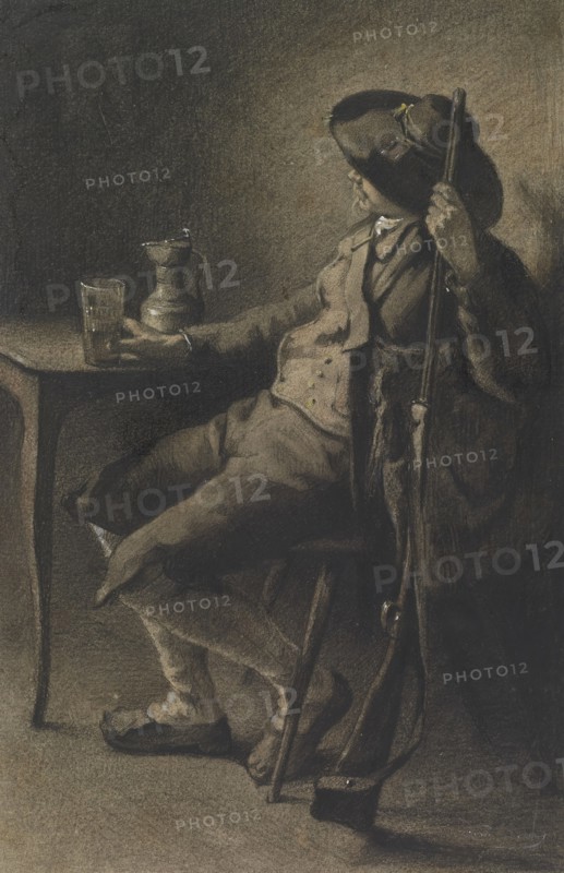 Huntsman Having a Glass of Ale, c1865. Creator: Unknown.