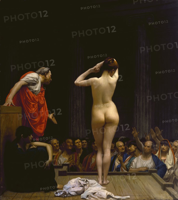 A Roman Slave Market, c1884. Creator: Jean-Leon Gerome.
