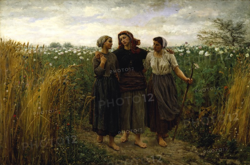 Returning from the Fields, 1871. Creator: Jules Breton.