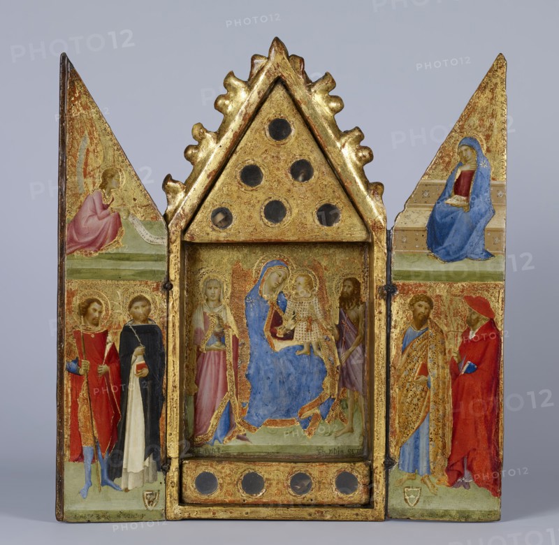 Reliquary with Madonna and Child with Saints, 1350-1359. Creator: Lippo Vanni.