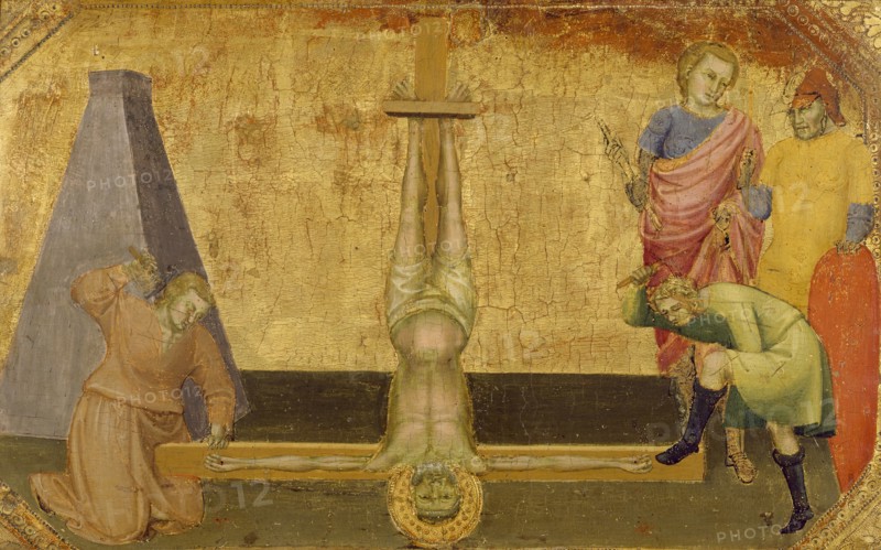 The Crucifixion of Saint Peter, c1390. Creator: Lorenzo Monaco.